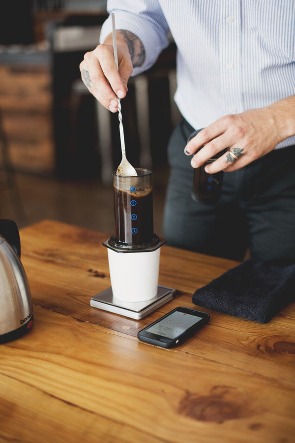 Aeropress geleneksel metot adımı 2