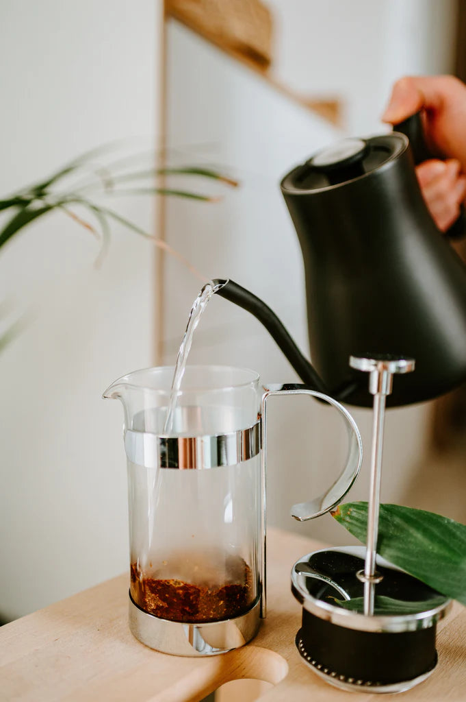 French Press demleme adımı 1